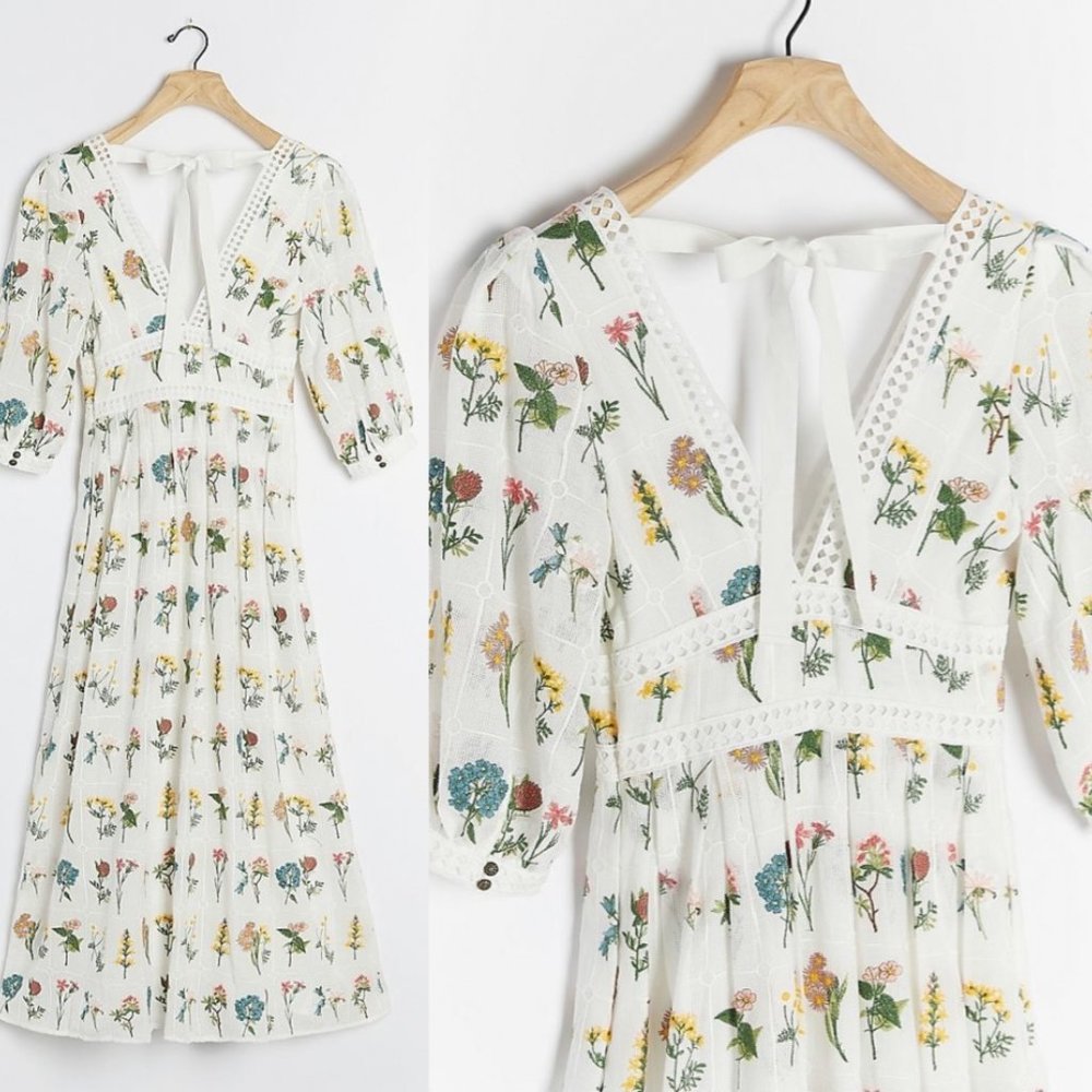 ANTHROPOLOGIE Carla Embroidered Maxi Dress - Picture 5 of 14